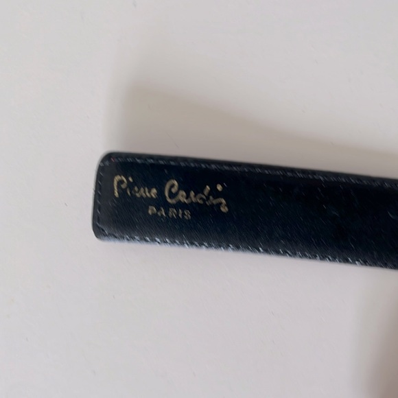 Vintage Burgundy Leather Pierre Cardin Belt Size 42 inches/102 cm - Picture 5 of 5